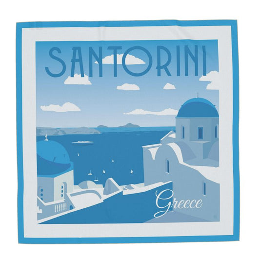 Santorini Silk Scarf