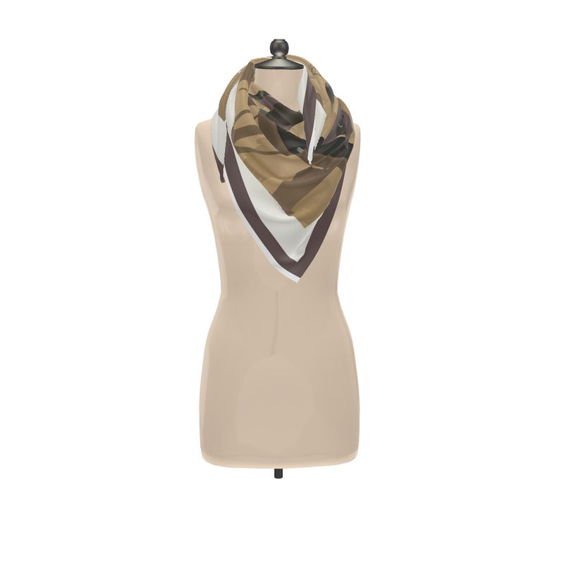 Retro Rocketship Silk Scarf