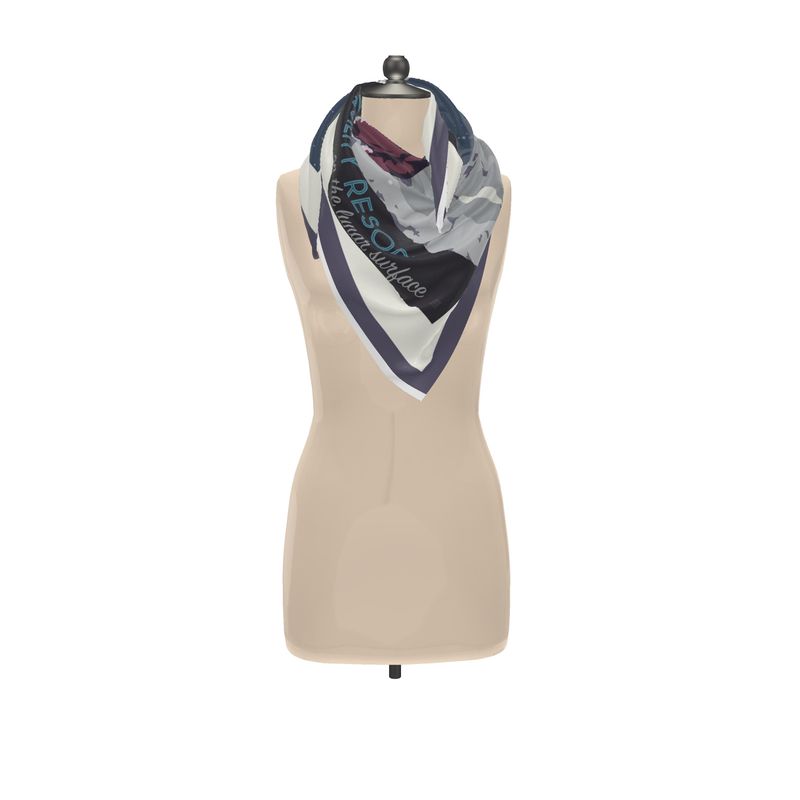 Moon golf silk scarf