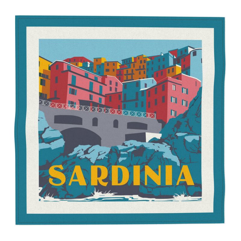 Sardinia Pocket Square