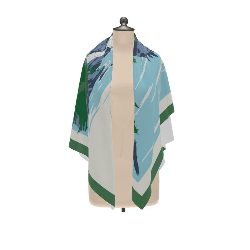 Glacier National Park Silk Scarf