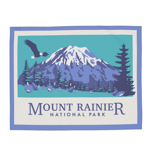 Mount Rainier National Park Silk Scarf