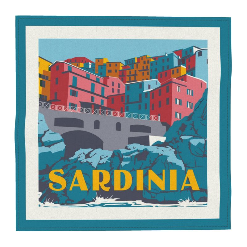 Sardinia Pocket Square