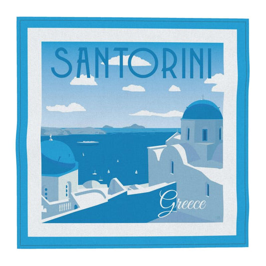 Santorini Pocket Square