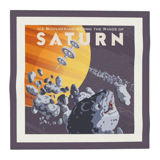 Saturn Rings Pocket Square